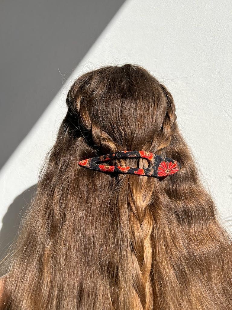 & Rot Haarspange Haarschmuck großer Bogen, Haarclip, Trend Style schöne LK Chrysantheme außergewöhnlich