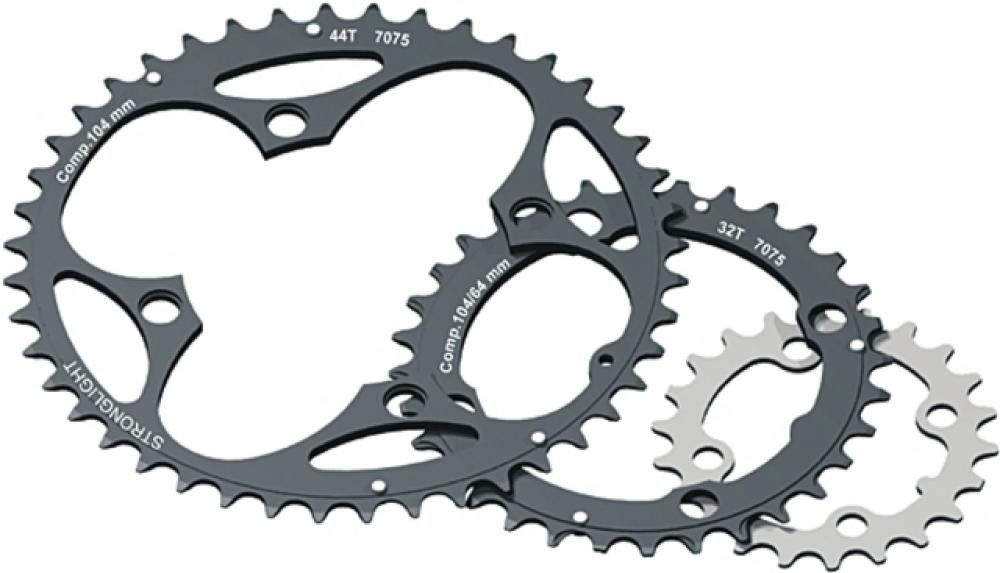 Kettenschaltung Stronglight Kettenblatt Kettenblatt XC E silber 64MM Lochkreis 22Z