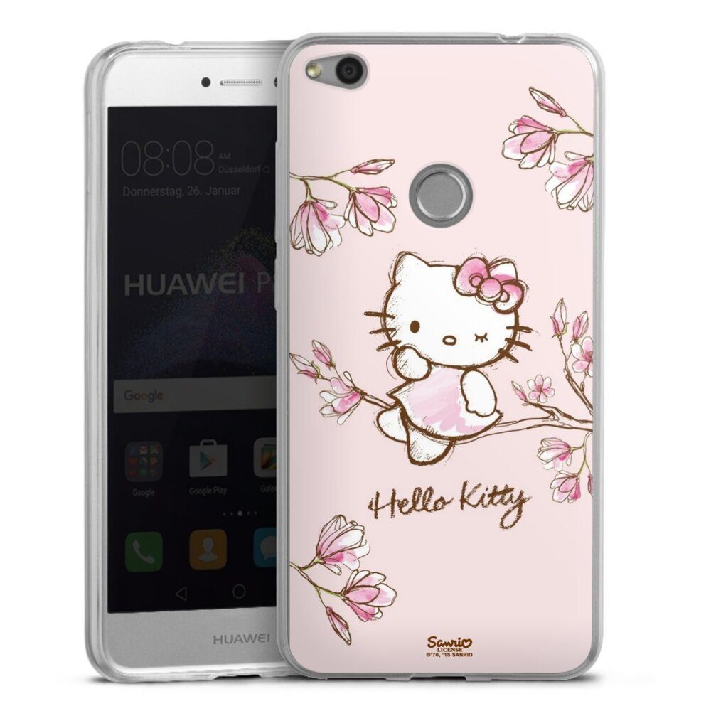 DeinDesign Handyhülle Hello Kitty Fanartikel Hanami Hello Kitty - Magnolia, Huawei P9 Lite (2017) Slim Case Silikon Hülle Ultra Dünn Schutzhülle