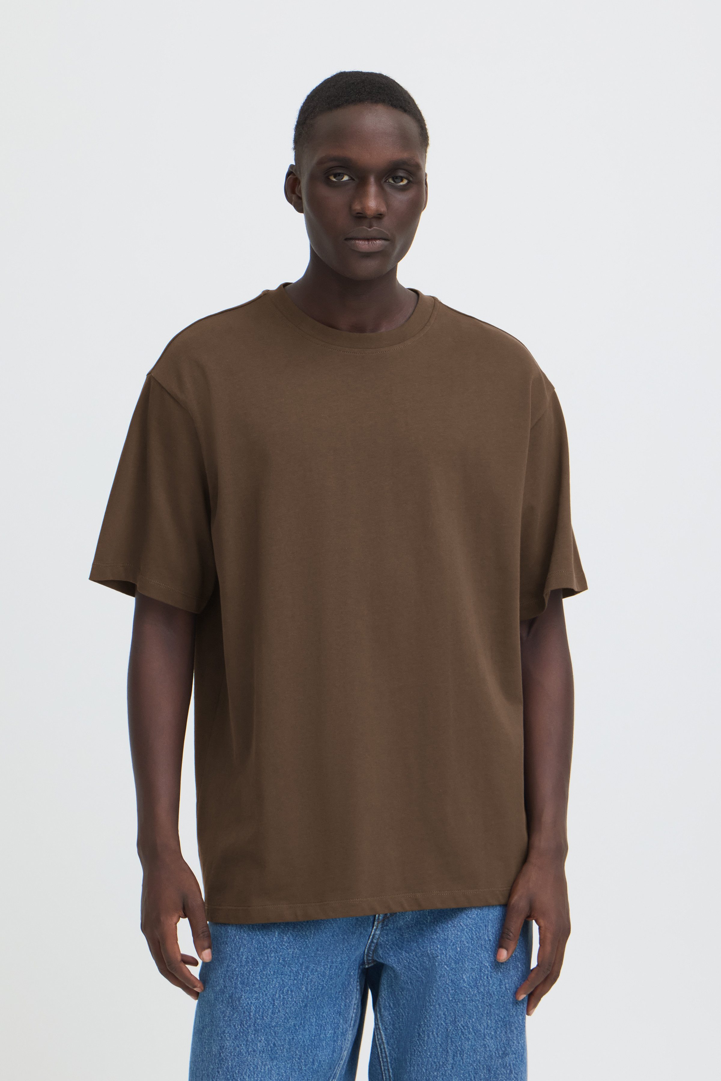 Blend Rundhalsshirt BHFISHER OVERSIZE TEE Baumwolle, relaxed fit