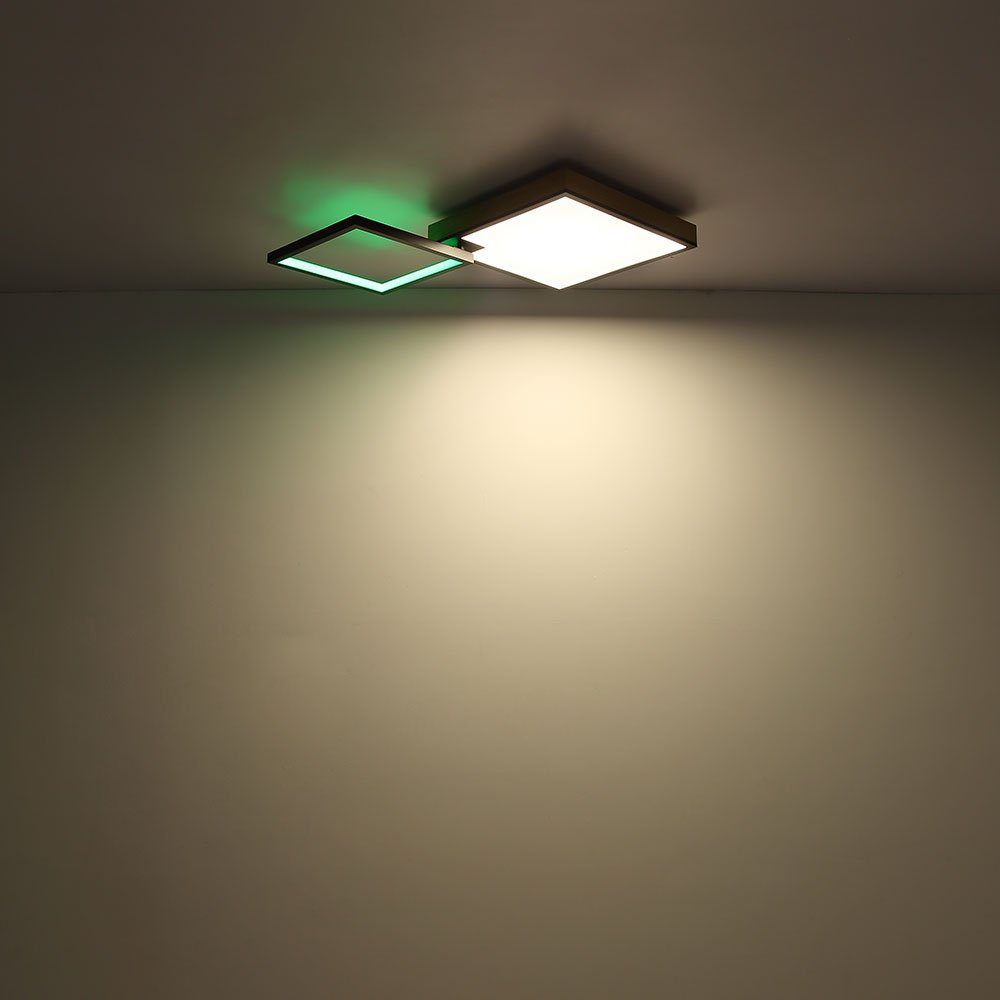 Deckenleuchte Wohnzimmer Farbwechsler RGB Globo Fernbedienung LED Dimmbar LED Deckenleuchte,