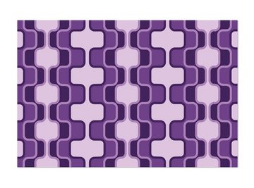 wandmotiv24 Leinwandbild Retromuster Violett Muster, Abstrakt (1 St), Wandbild, Wanddeko, Leinwandbilder in versch. Größen