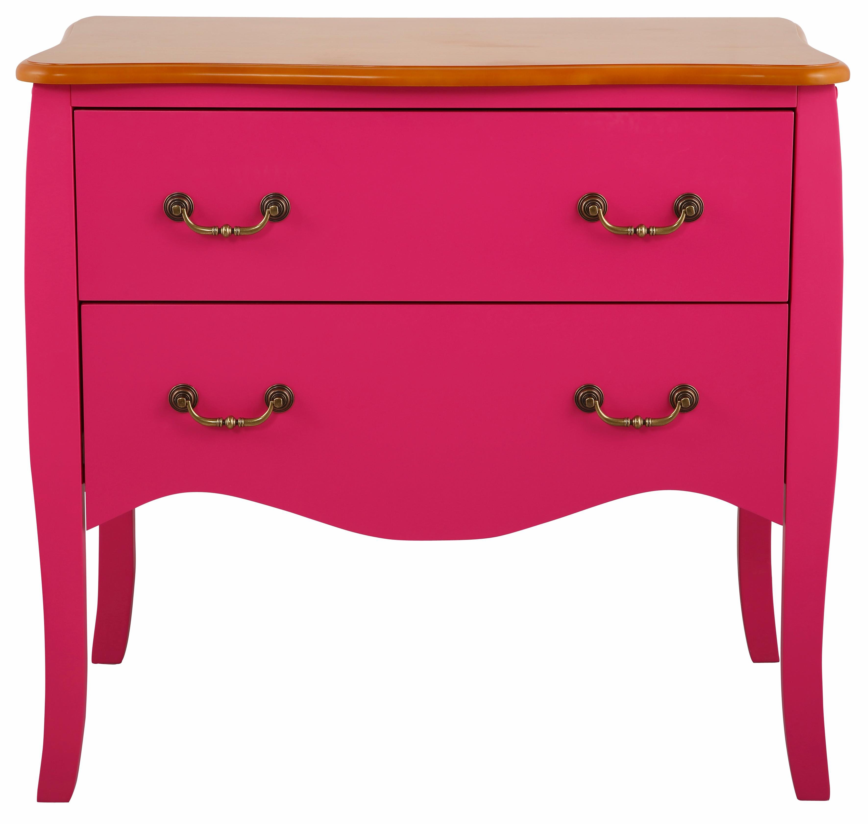 Klassische Kommode in der Farbe pink 