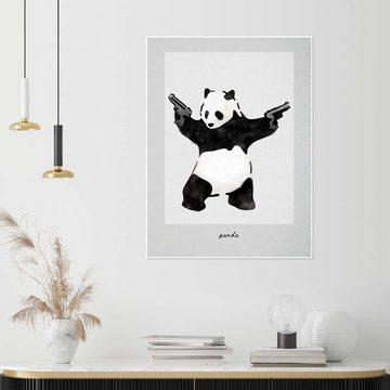 Posterlounge Poster Editors Choice, Banksy - Angry Panda, Modern Malerei