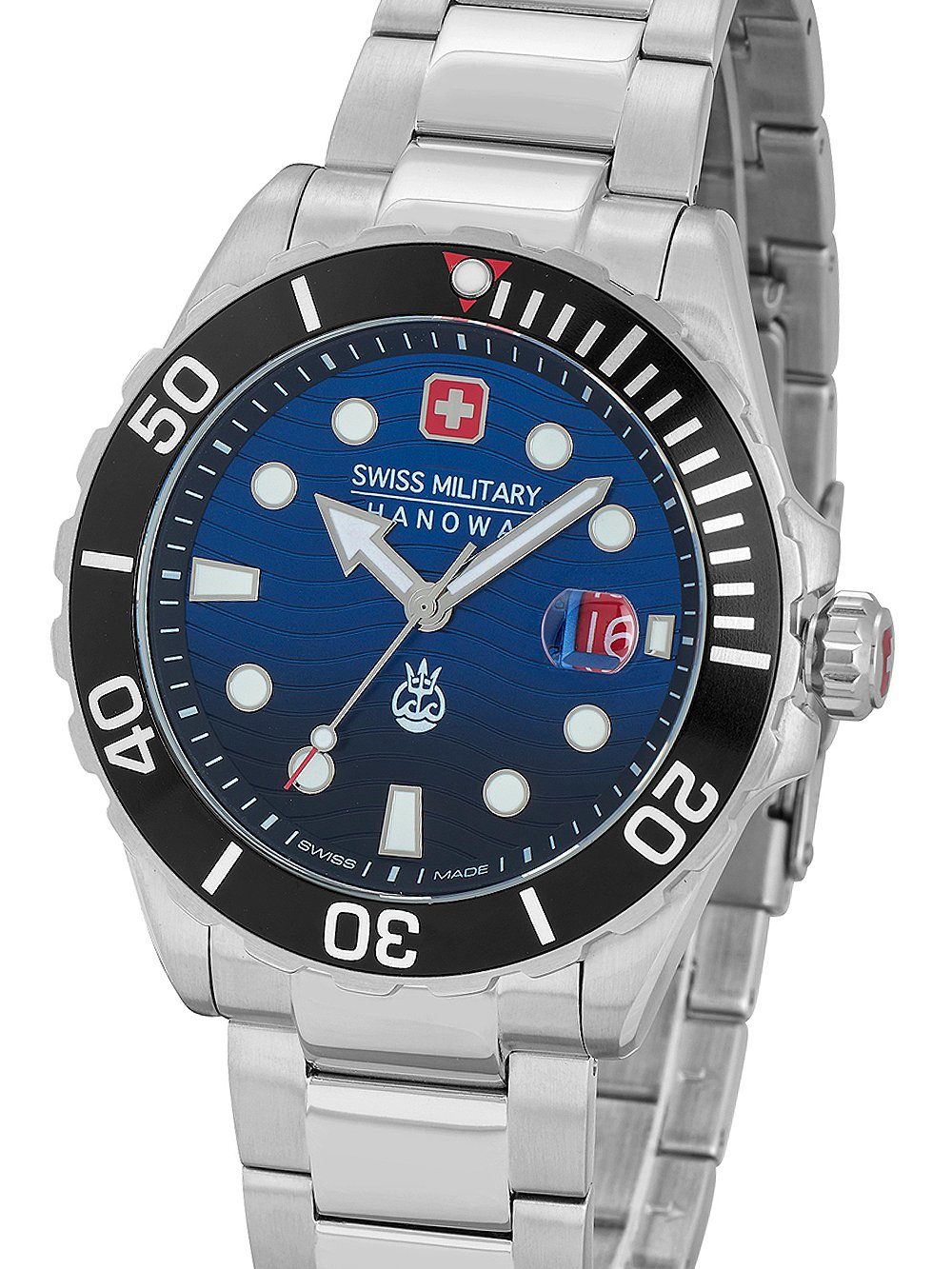Swiss Military Hanowa Quarzuhr Swiss Military Hanowa SMWGH2200302 Offshore Diver II Herrenuhr 44mm 20 Swiss Military Hanowa SMWGH2200302 Offshore Diver II Herrenuhr 44mm 20ATM