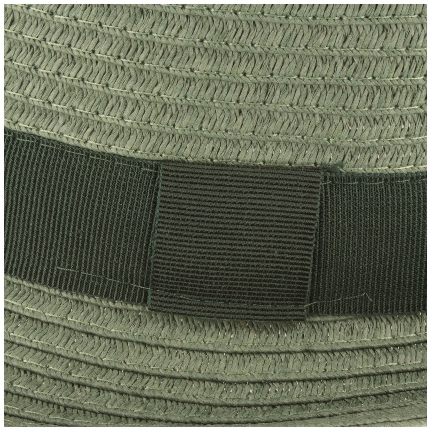 Fiebig Strohhut Papier Trilby mit Ripsband rollbar