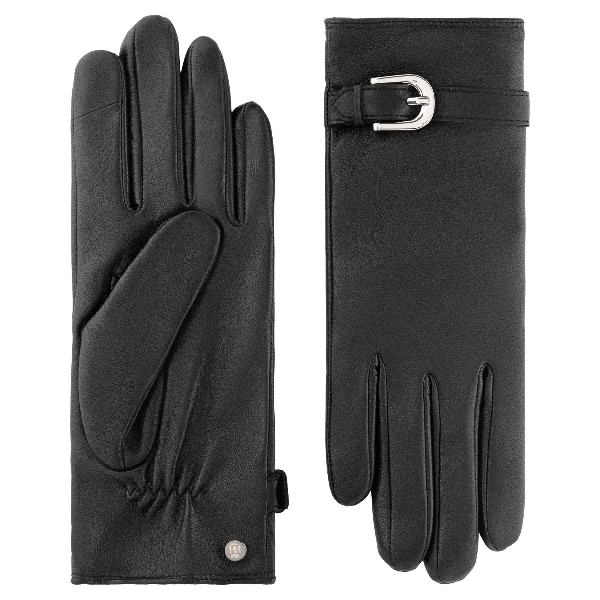 Roeckl Lederhandschuhe GRAZ Handschuhe mit Schließen-Detail