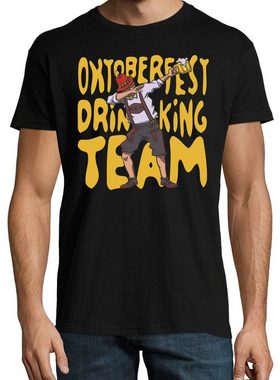 Youth Designz Print-Shirt Oktoberfest Drinking Team Herren T-Shirt mit lustigem Spruch und Trachten Print