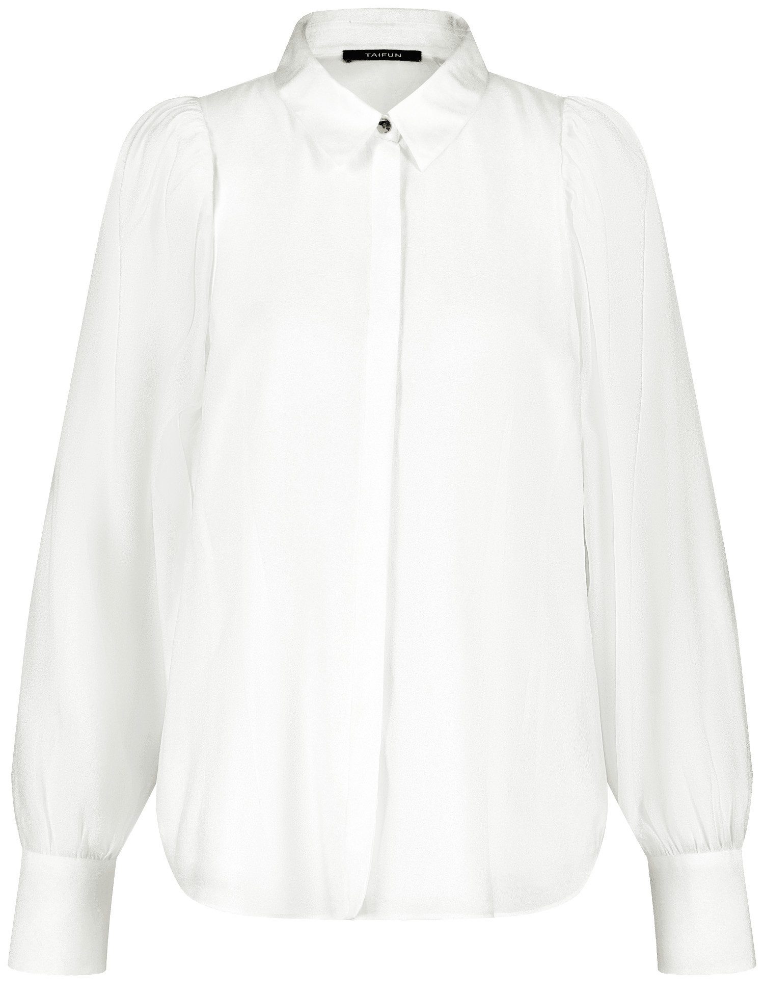 Langarmbluse Bluse mit Puffärmeln