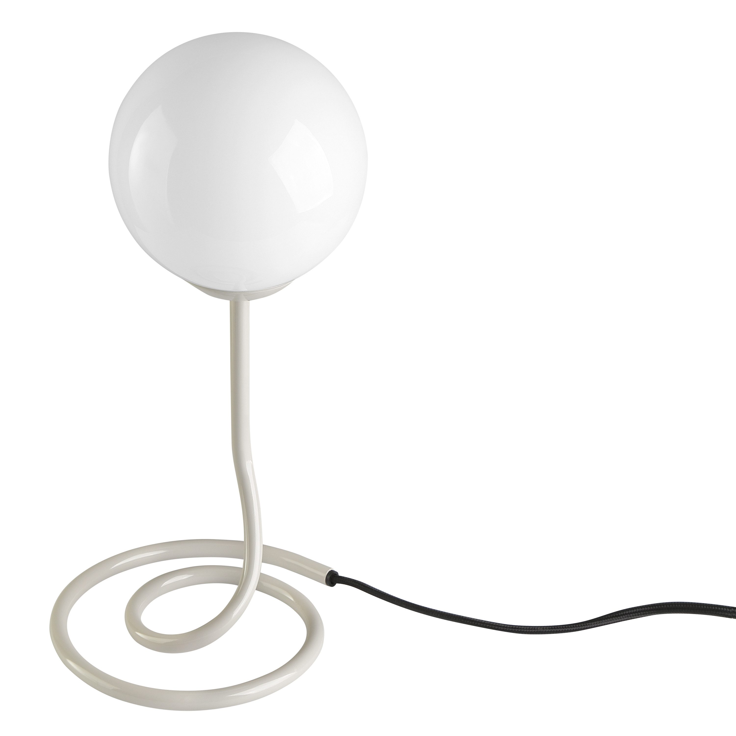 OTTO home Tischleuchte Orrell, ohne Leuchtmittel, Ø 12, H: 31,3 cm, Materialmix - Metallfuß mit weißem Glasschirm