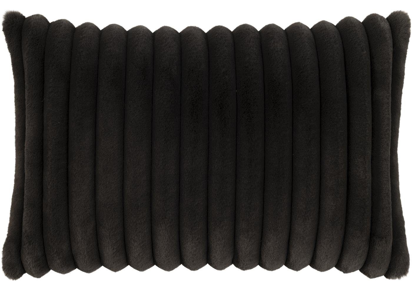 Magma Heimtex Kissenbezug Fellimitat dicke Streifen flauschig weich 40x60cm günstig online kaufen