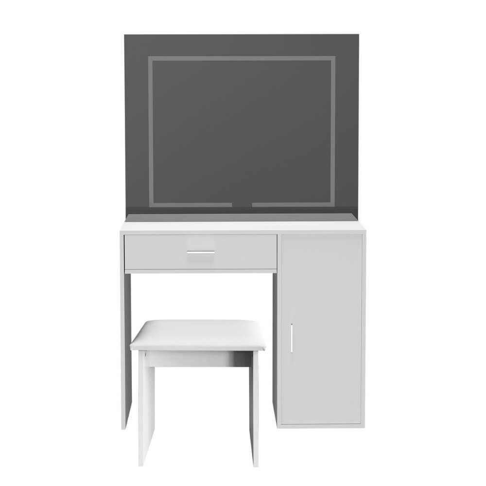 HOME DELUXE Schminktisch IMANI - Weiß 130 x 80 x 40 cm (inkl. Hocker & Spie günstig online kaufen