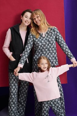 Vamp Schlafanzug VAMP kids (Set, 2 tlg., 2-teilig) Mädchen Schlafanzug lang 2-teilig Pyjama Baumwolle Waschbär