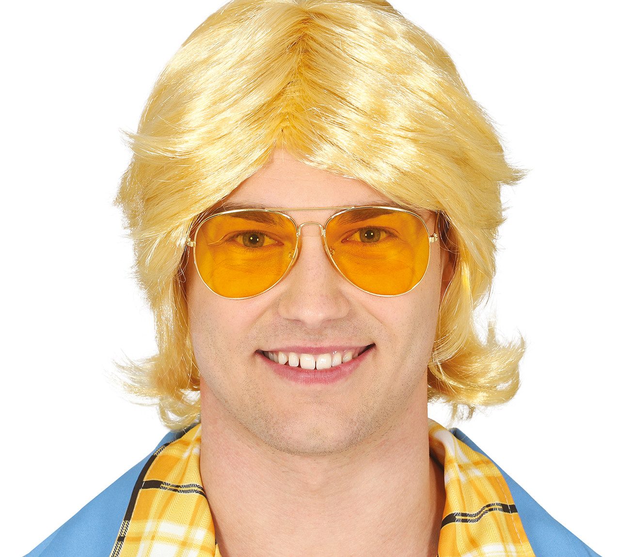 Fiestas Guirca Kostüm, Brille Rocker Gelb - Perfekte Brille für deinen nächsten Partyauftri