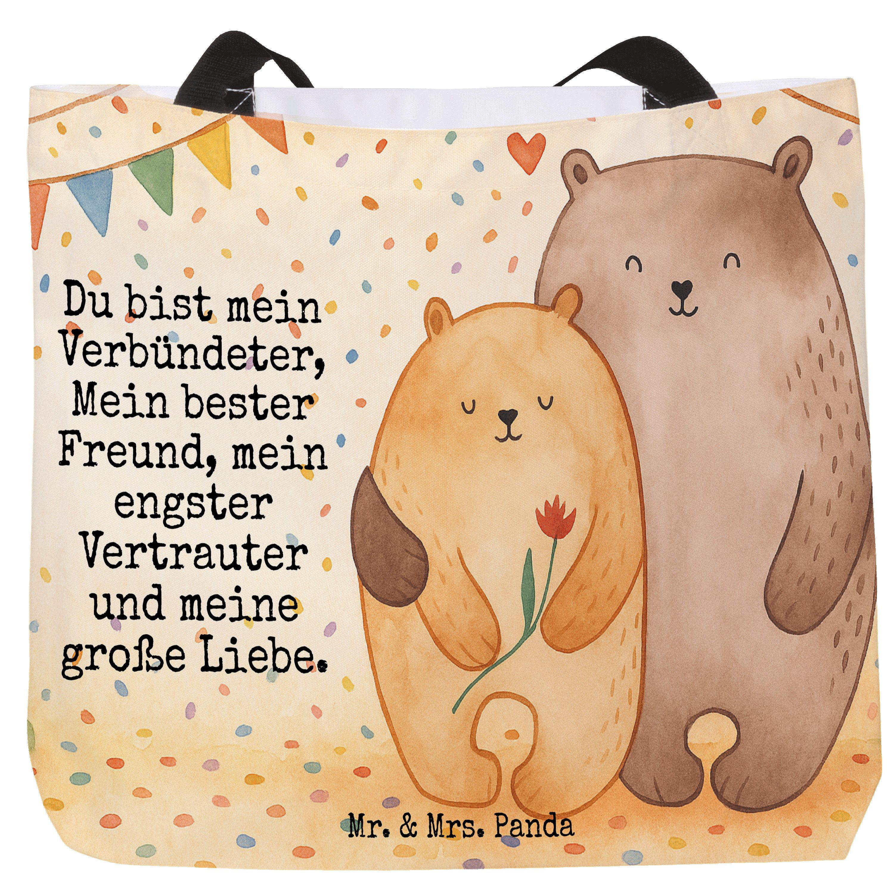 Shopper Bären Liebe Design, Reisetasche, Weiß, Strandtasche, Hochzeitstag, Ku