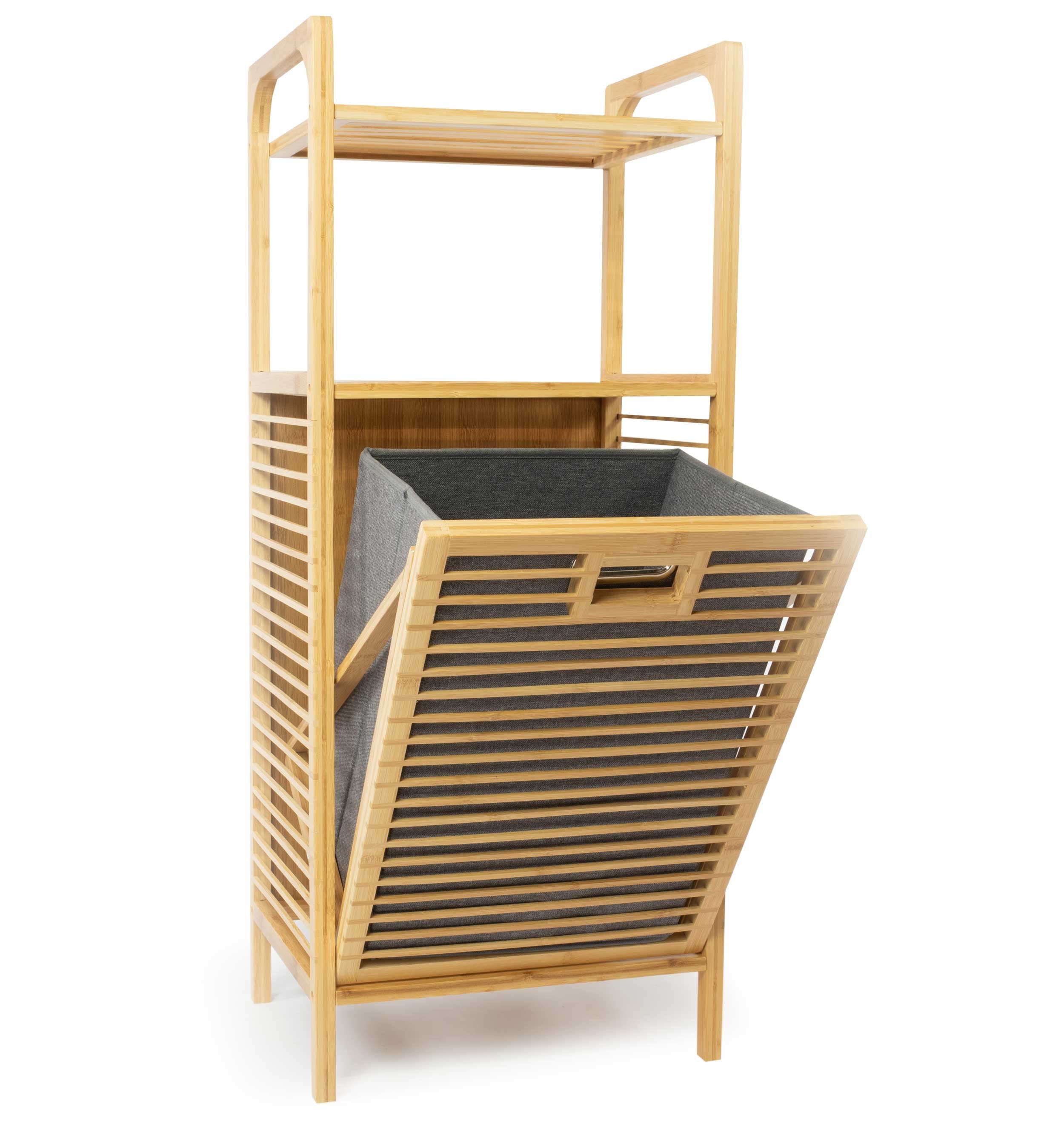 osoltus Badregal osoltus Badregal Wäschekorb natur Wäschesammler Wäschebox EDGE
