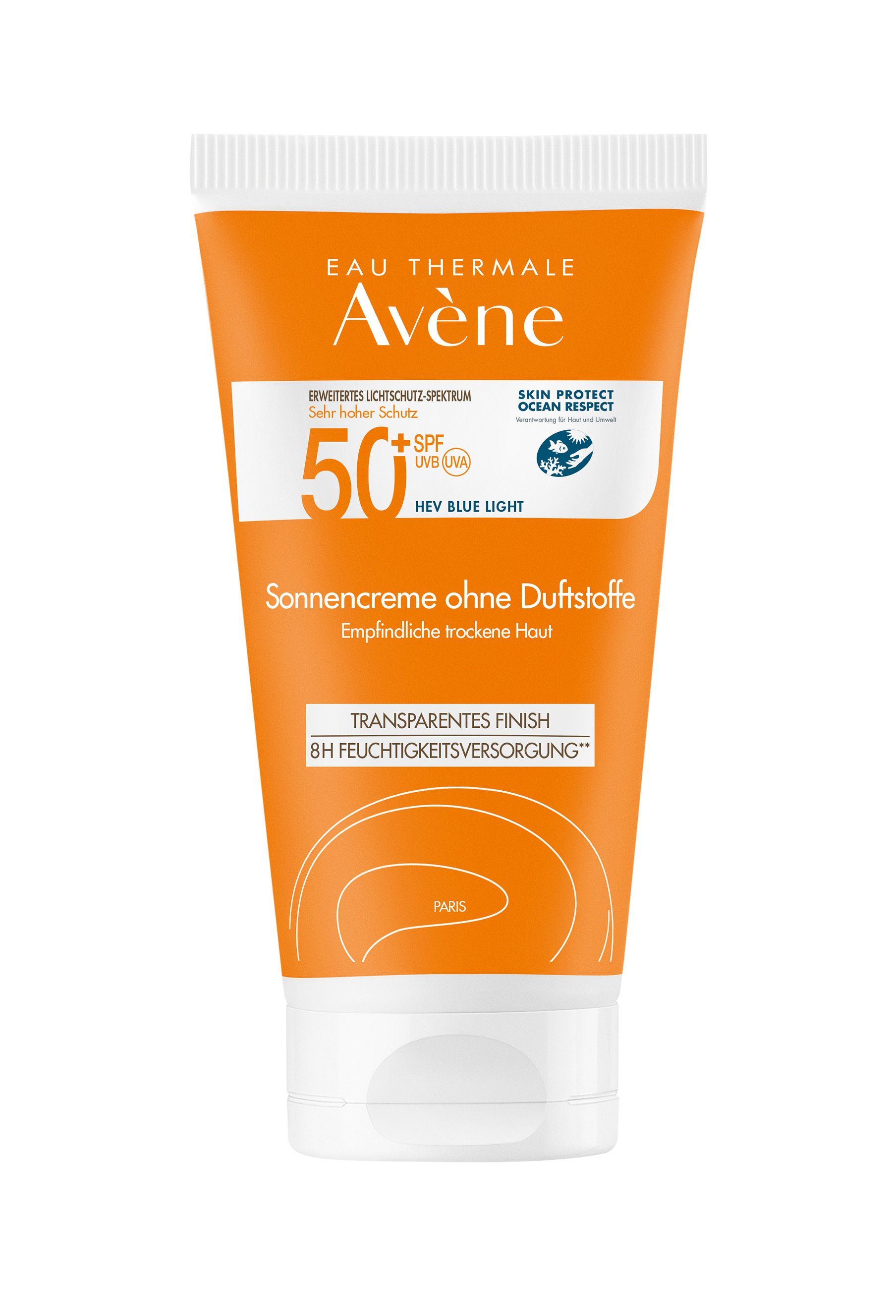 Avene Gesichtspflege Sonnencreme SPF 50+ ohne Duftstoffe, 1-tlg.