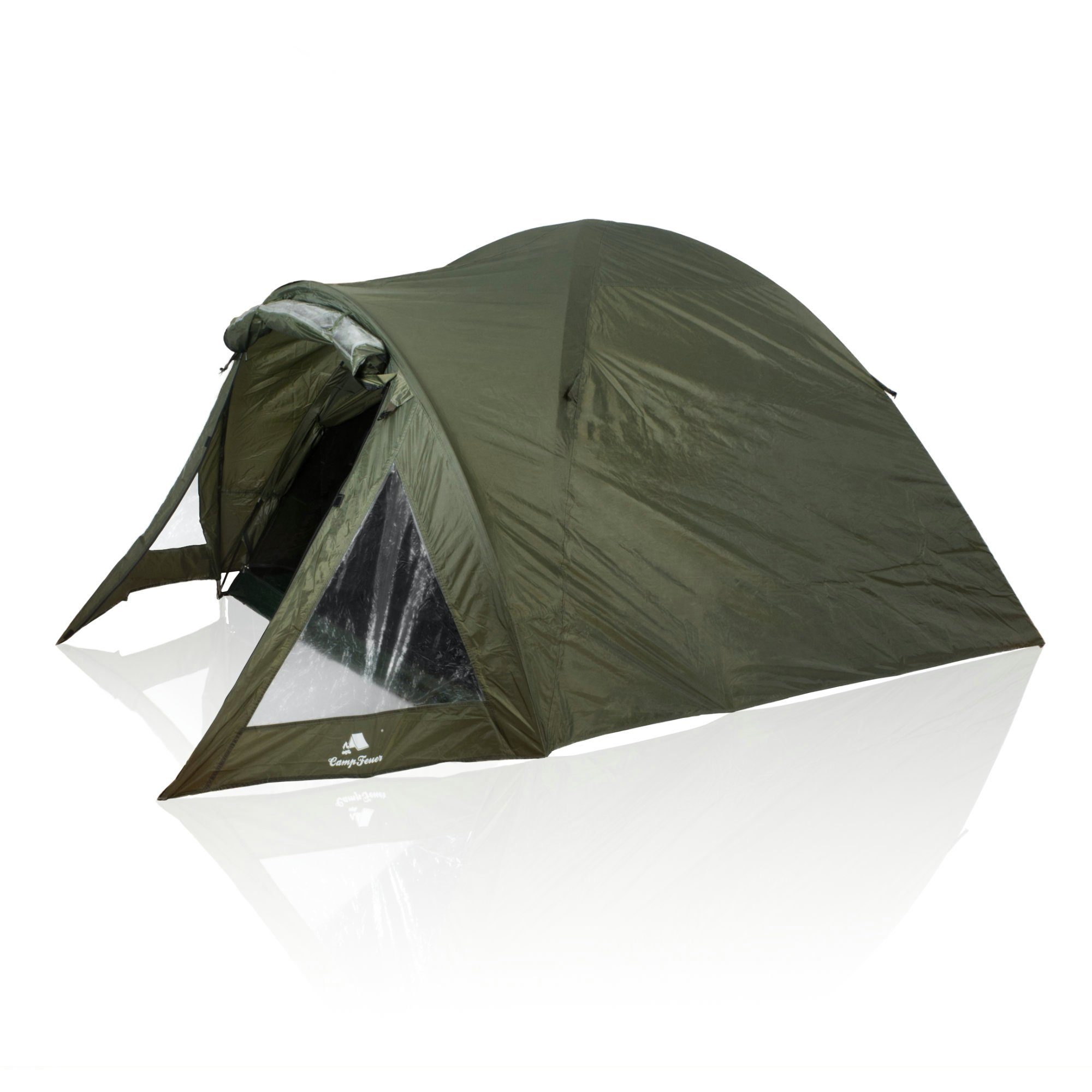 Angelzelt Karpfenzelt "Flash", 3,17 x 2,36 x 1,5 m, 2 Mann Zelt, Anglerzelt