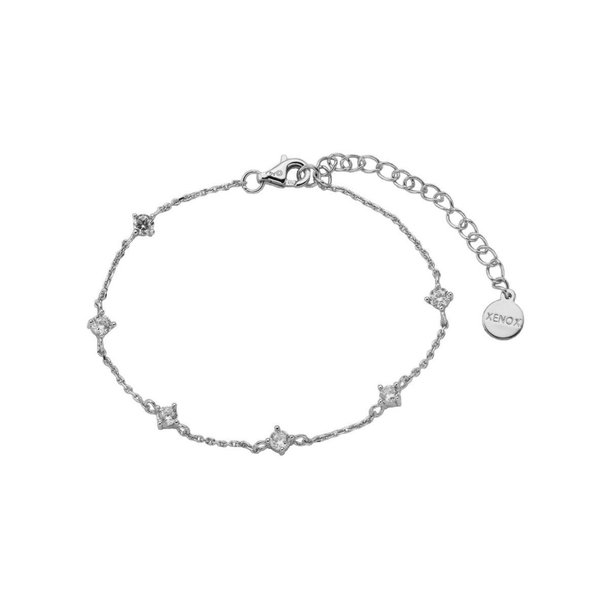 XENOX Armband Armband Damen Funkelnde Zirkonia Krappe Sterlingsilber XS2037