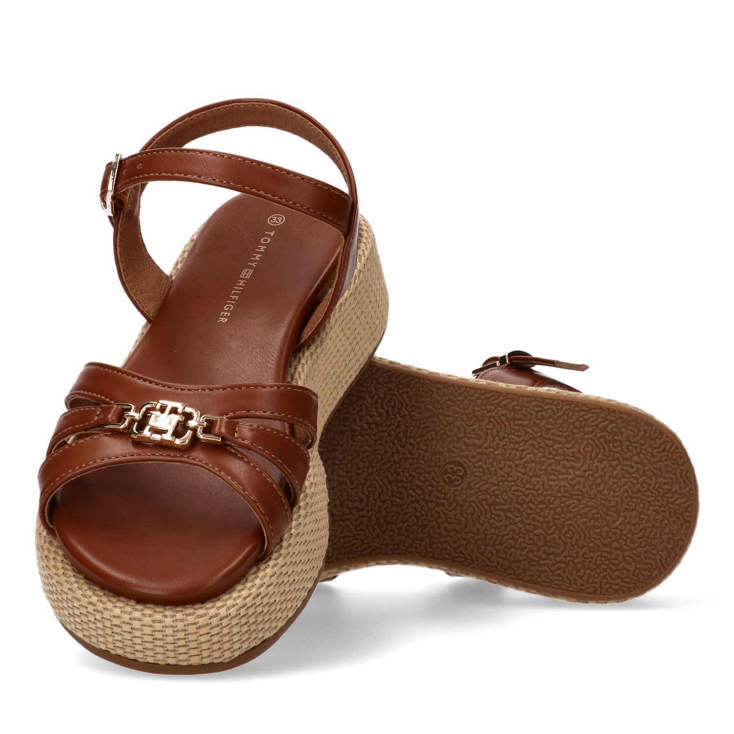 Tommy Hilfiger Sandale, Plateau, Sommerschuh, Wedge Sandale mit Schnallenverschluss