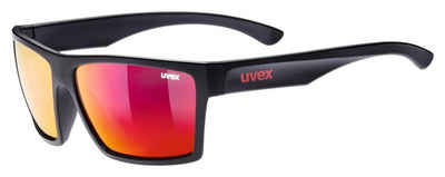 Uvex Sonnenbrille (1-St) uvex Unisex – Erwachsene, LGL 29 Sonnenbrille black mat/red