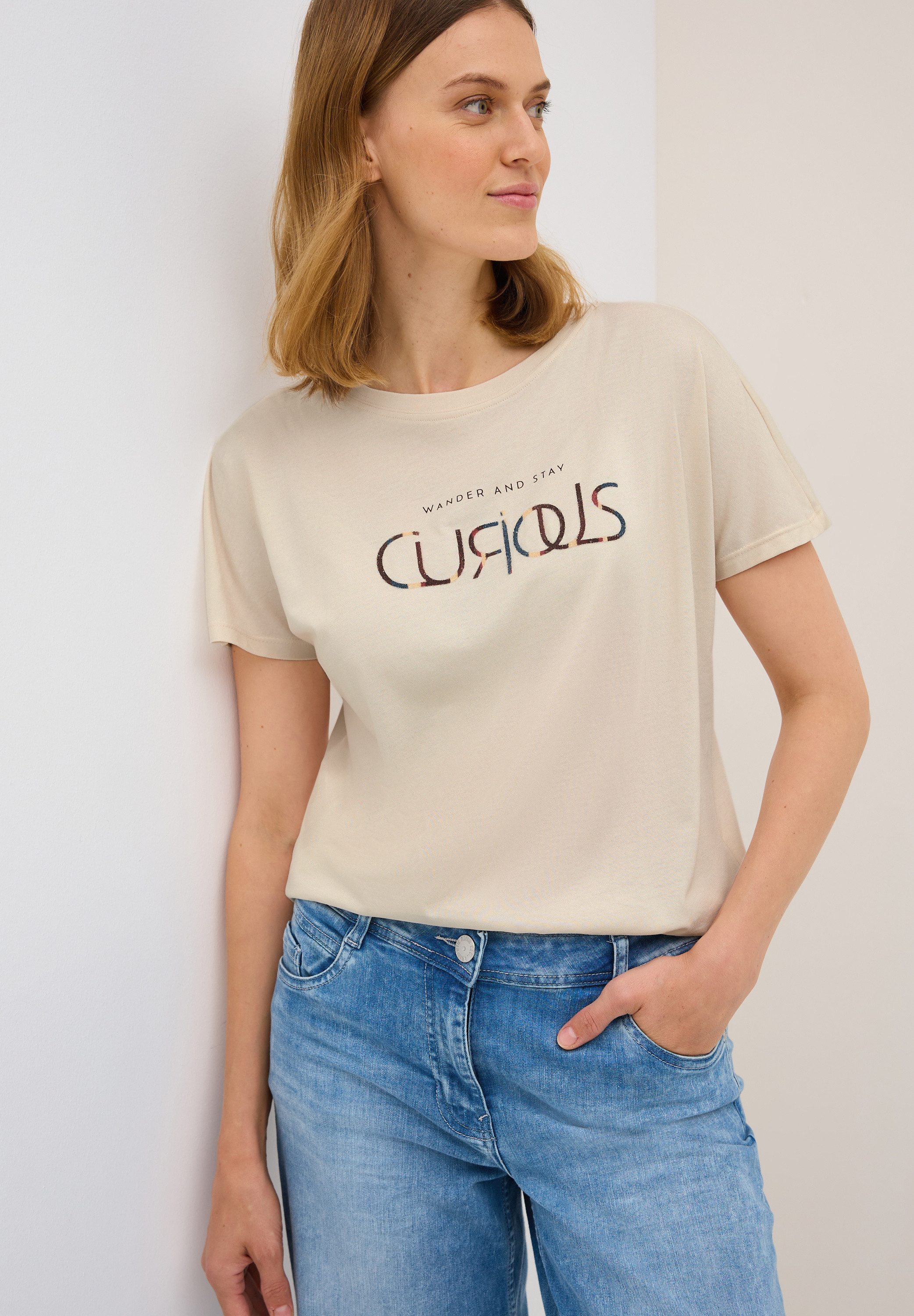 CECIL T-Shirt mit Wording günstig online kaufen