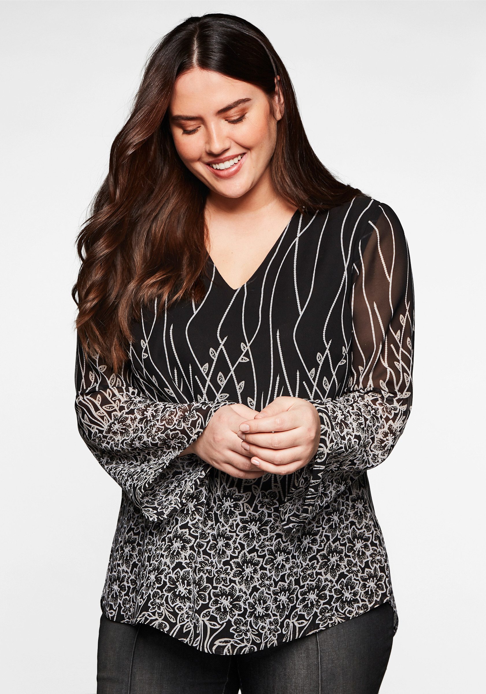 sheego by Joe Browns Klassische Bluse Tunika . günstig online kaufen