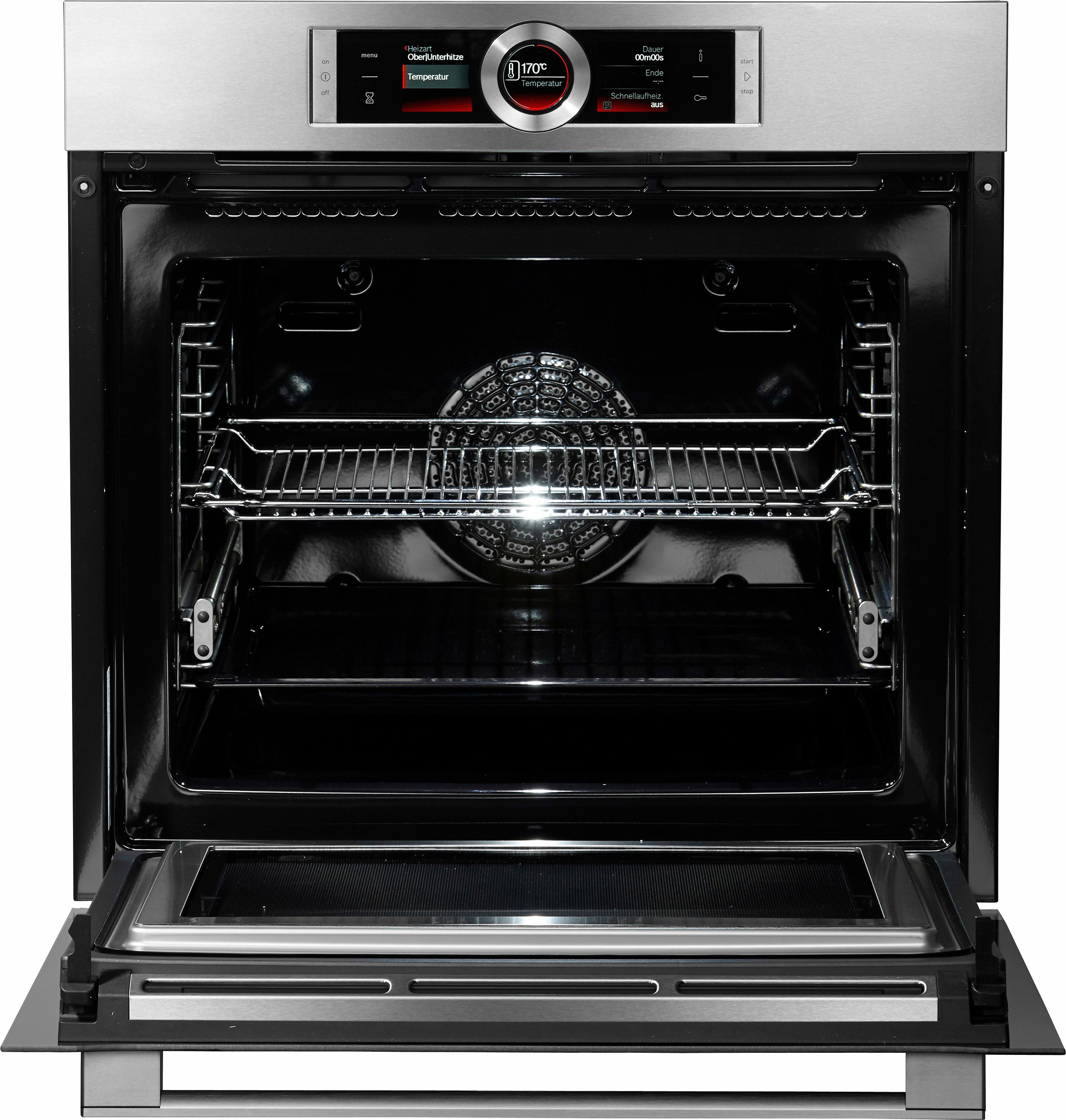 BOSCH Backofen mit Mikrowelle Serie 8 HMG6764S1, mit Vollauszug, Pyrolyse-Selbstreinigung - BOSCH