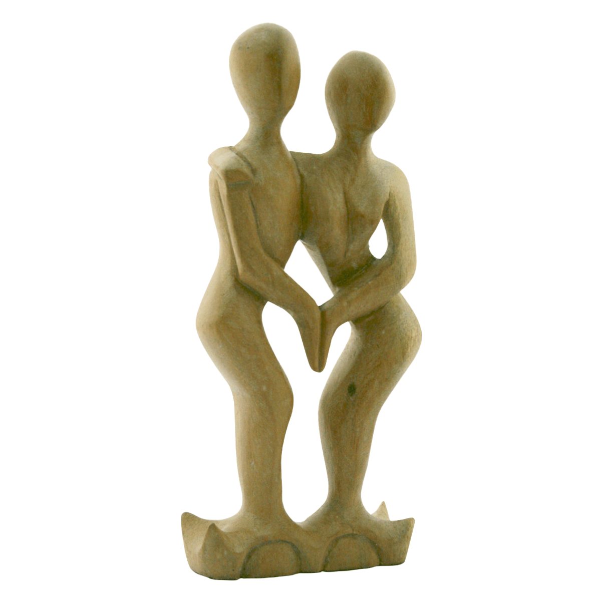 Dekoobjekt Tanzendes Paar, Holz-Skulptur Asien, Grösse:ca. 20 cm