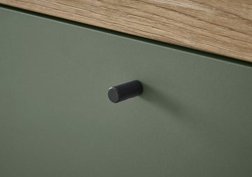 INOSIGN Sideboard MAVAS, in moderner Trendfarbe, Griffe aus Metall (Schwarz), Breite 107 cm