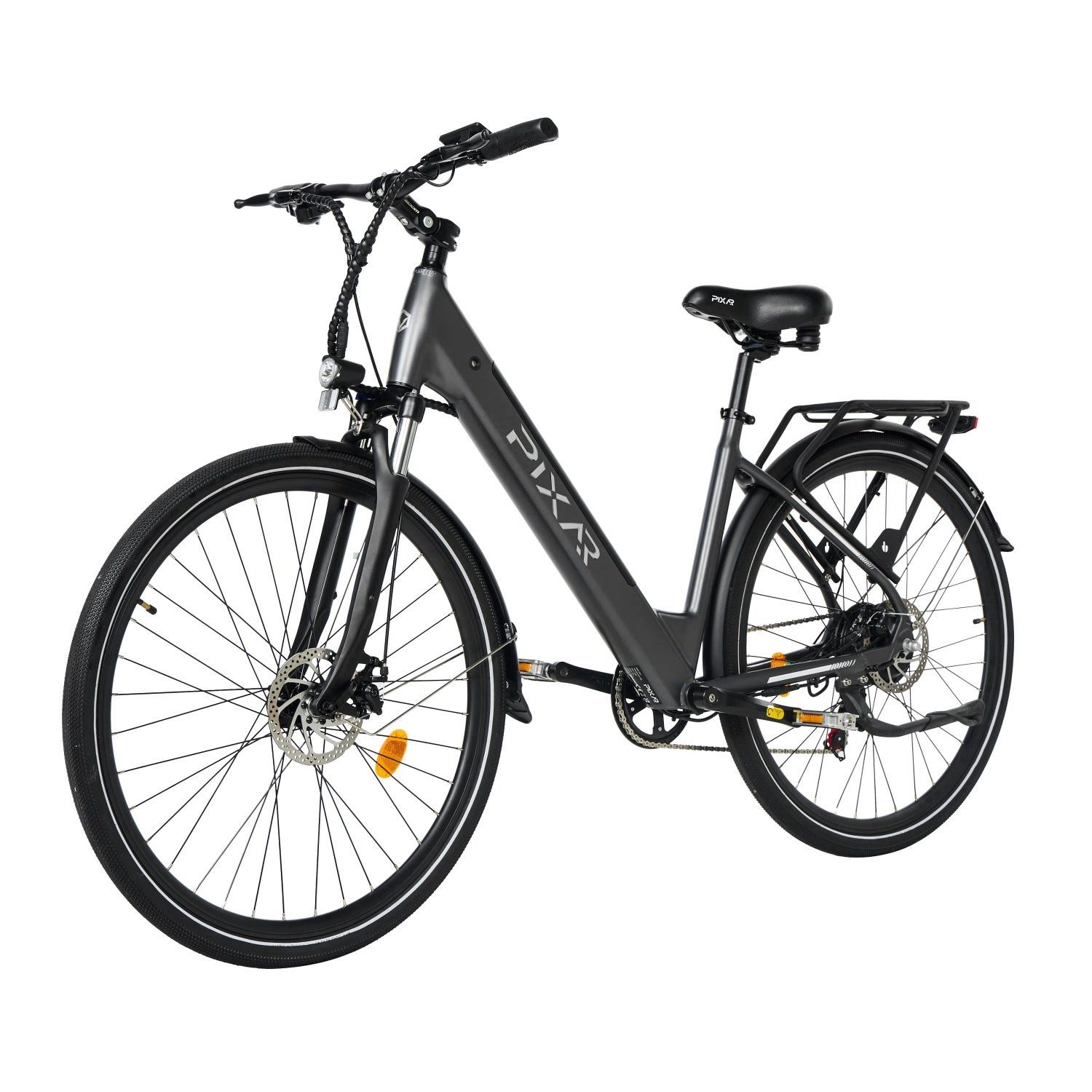 PIXAR E-Bike CITY1 250W 36V 10.4Ah Elektrofahrrad mit Scheibenbremsen, 7 Gang, 374,40 Wh