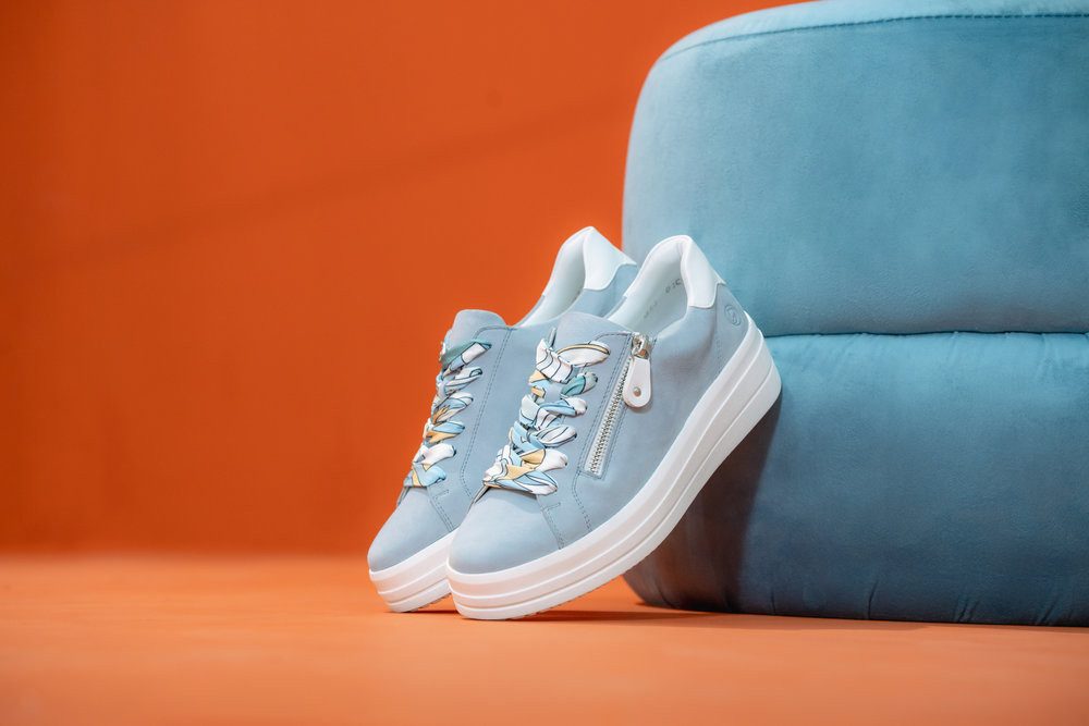 Remonte Plateausneaker Freizeitschuh, Halbschuh, Schnürer mit Wechselfußbett