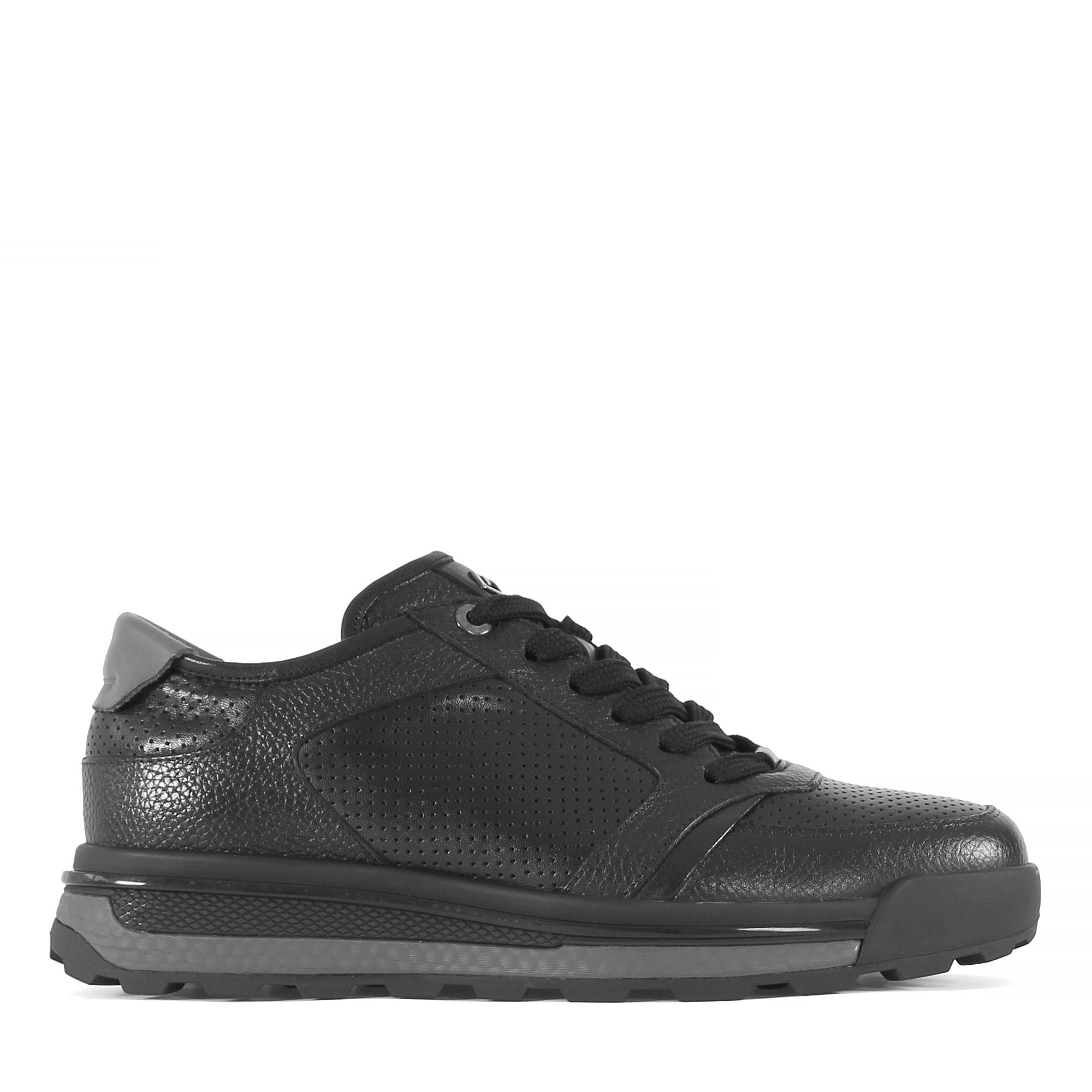 Celal Gültekin Plateau Profilsohle Narbenleder Schnürschuh Herren Sneaker N günstig online kaufen