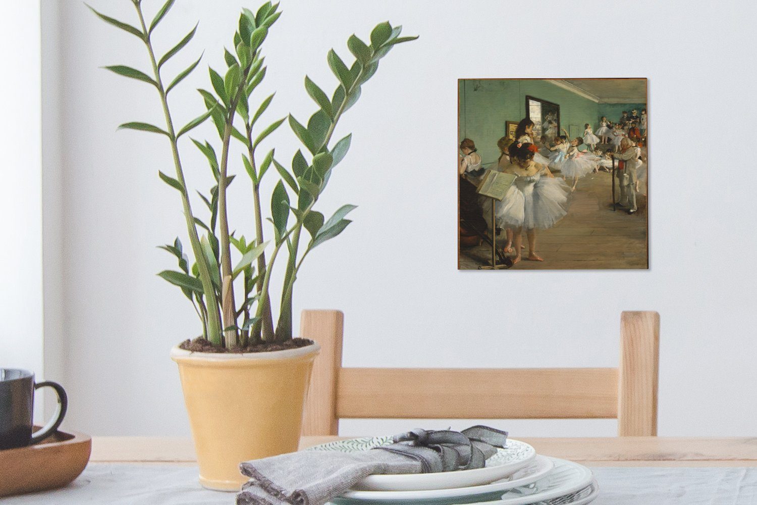 Bilder Schlafzimmer - St), Wohnzimmer Ballettklasse Leinwandbild Degas, Edgar Leinwand Die von OneMillionCanvasses® (1 Gemälde für