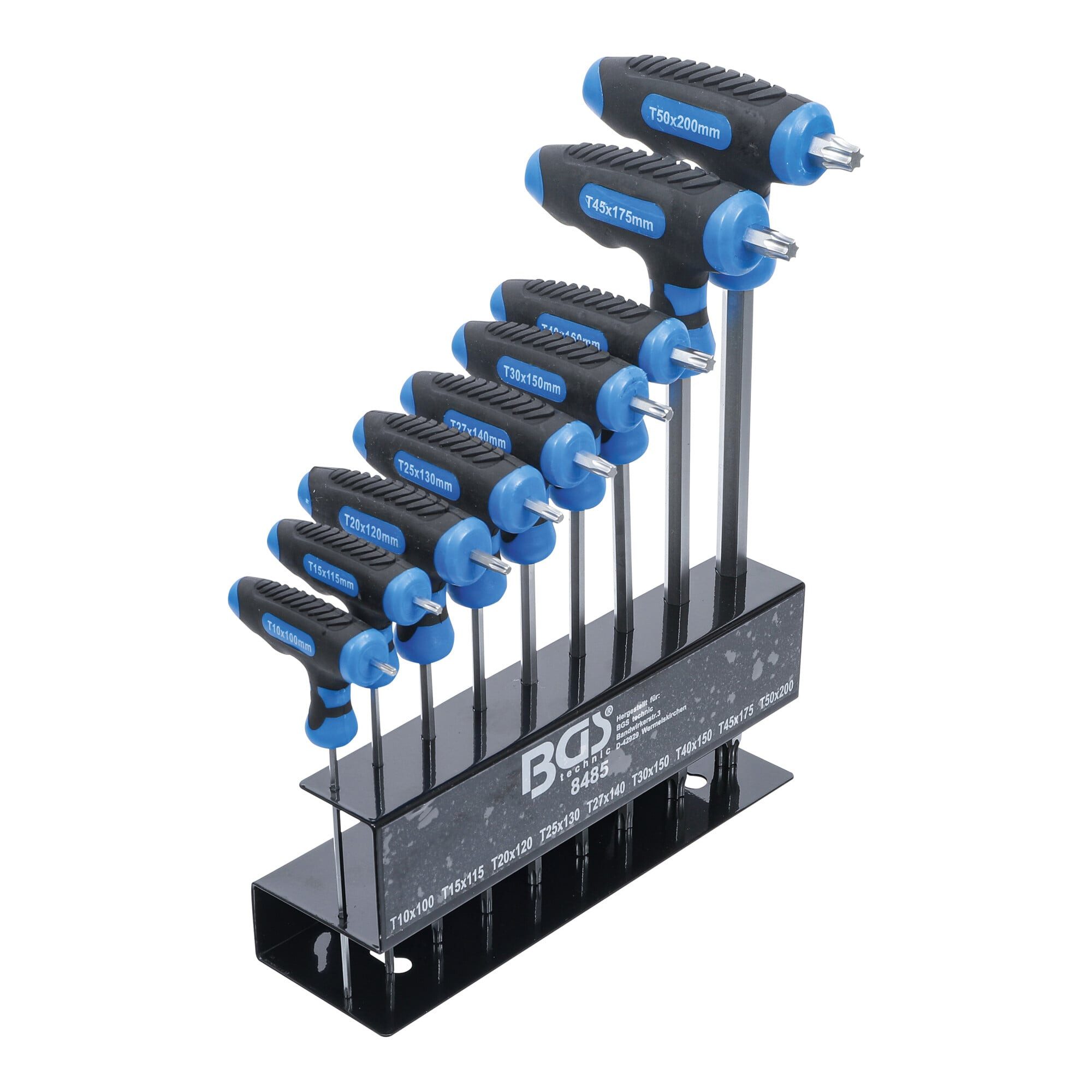 BGS technic Schraubendreher BGS T-Griff-Schlüssel-Satz T-Profil (für TX) T10 - T50 9 teilig von BGS TECHNIC