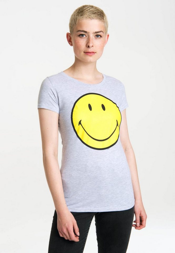 LOGOSHIRT T-Shirt Original Smiley Face mit lustigem Frontprint | T-Shirts