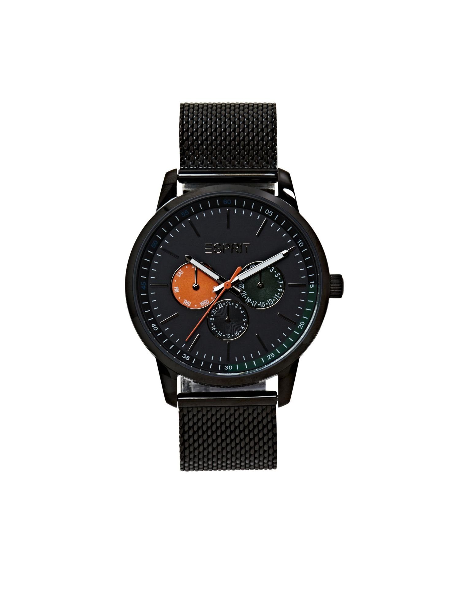 Esprit Milanaiseband aus Chronograph mit Edelstahl Armbanduhr