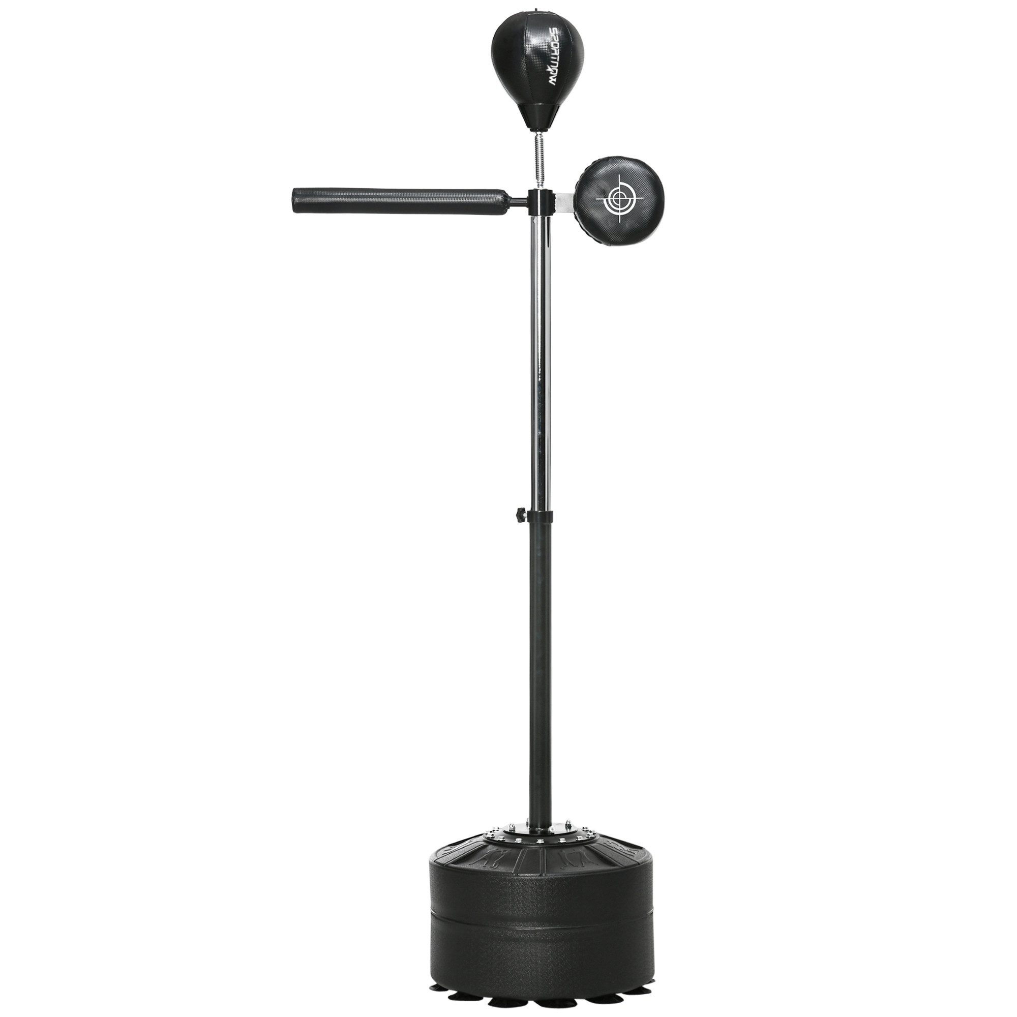Standboxsack mit Punchingball, Reflexstange, 1,63-2,05 m höhenverstellbar