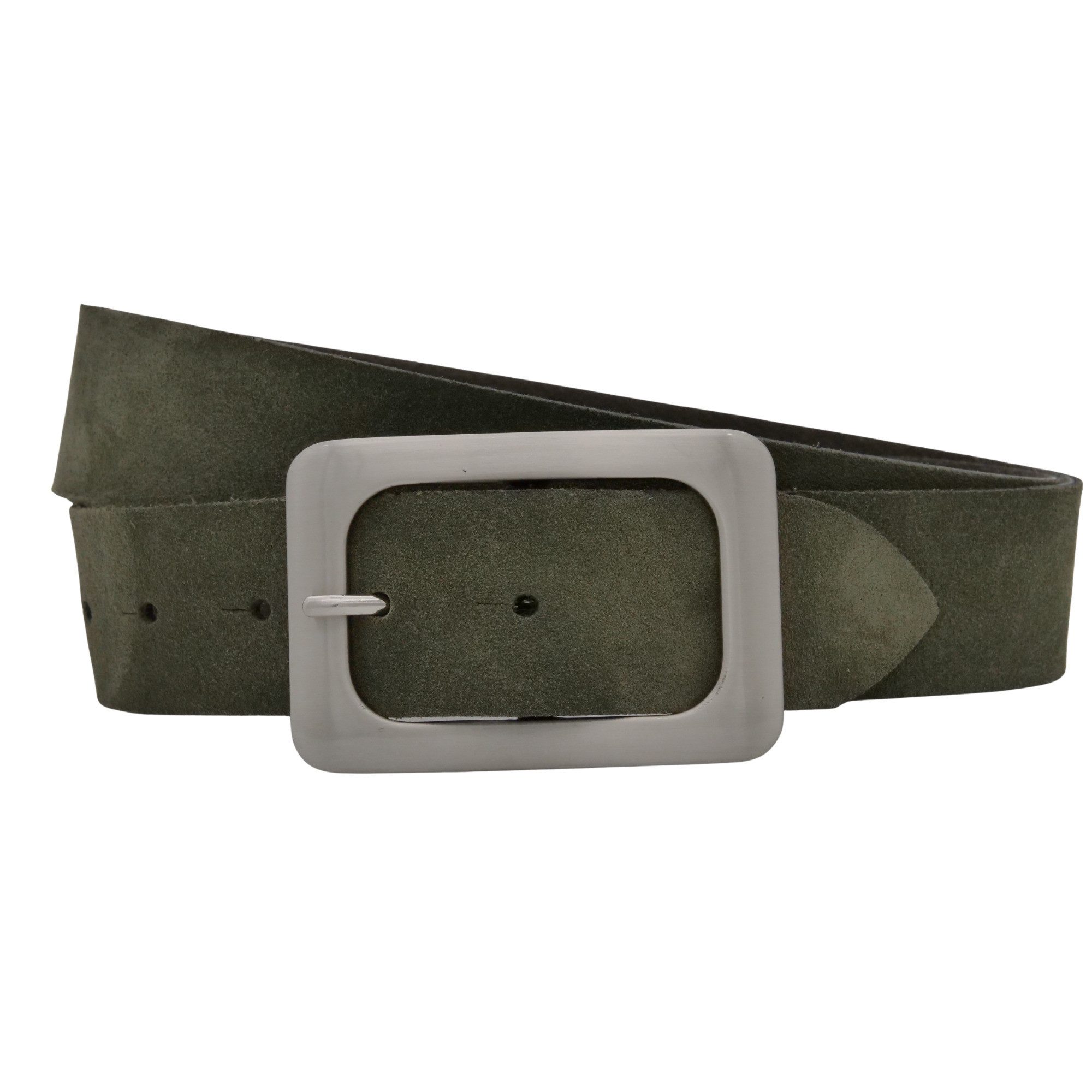 AnnaMatoni Ledergürtel AnnaMatoni Damen Ledergürtel in hochwertigem Velour Leder 4cm