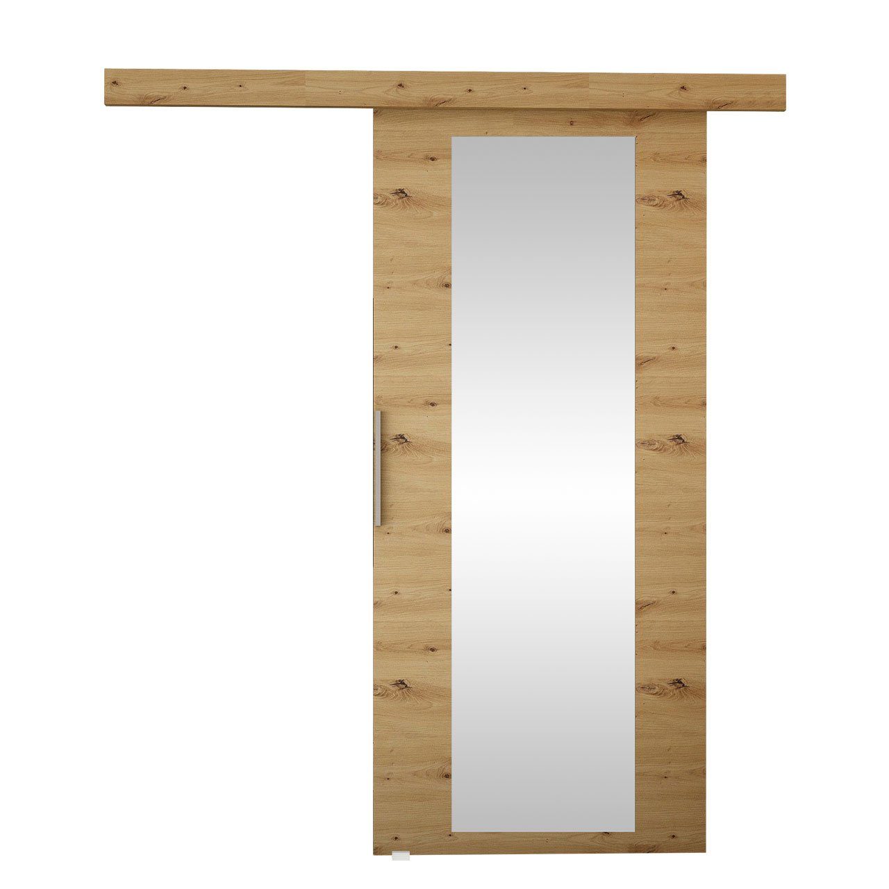 MIRJAN24 Schiebetür Rubi 70 IV (Universell - Links / Rechts), Solide Aluminiumgriffe, Selbstschließsystem, Frontspiegel