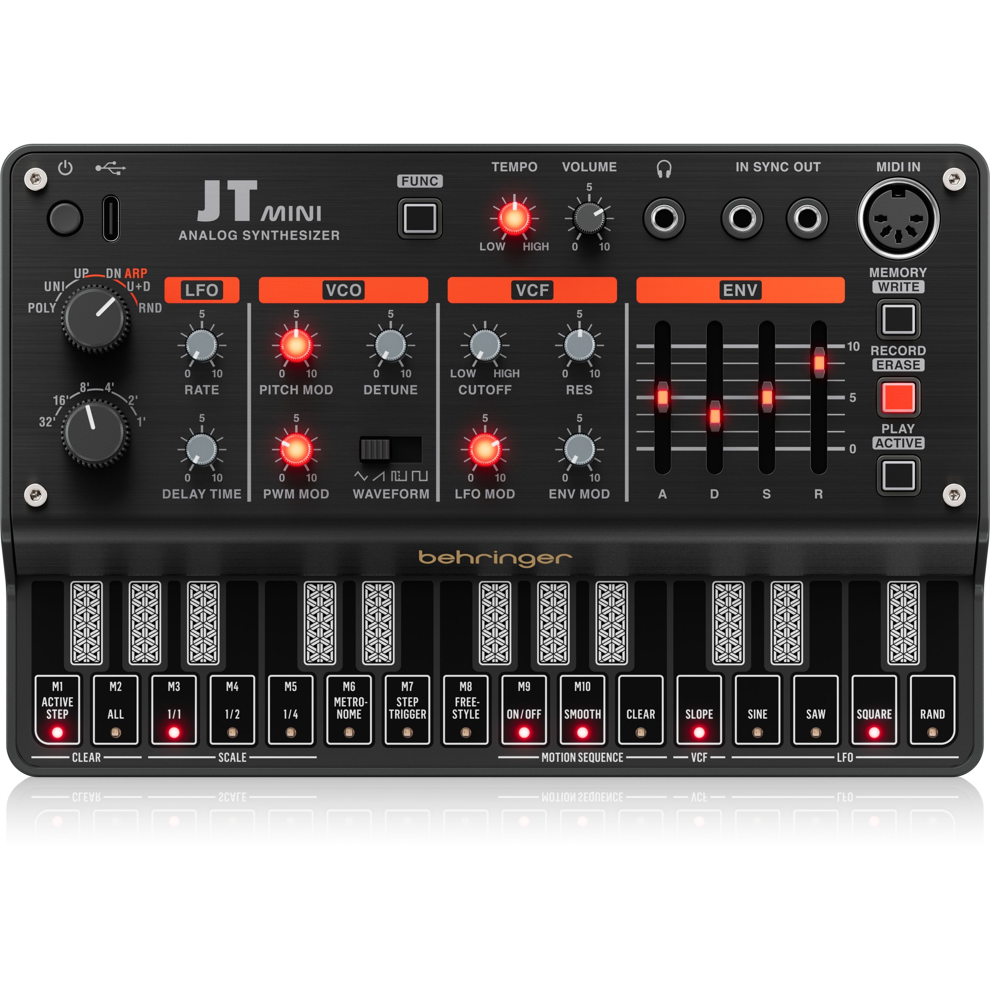 Behringer Synthesizer (Synthesizer, Analog Synthesizer), JT Mini - Synthesizer