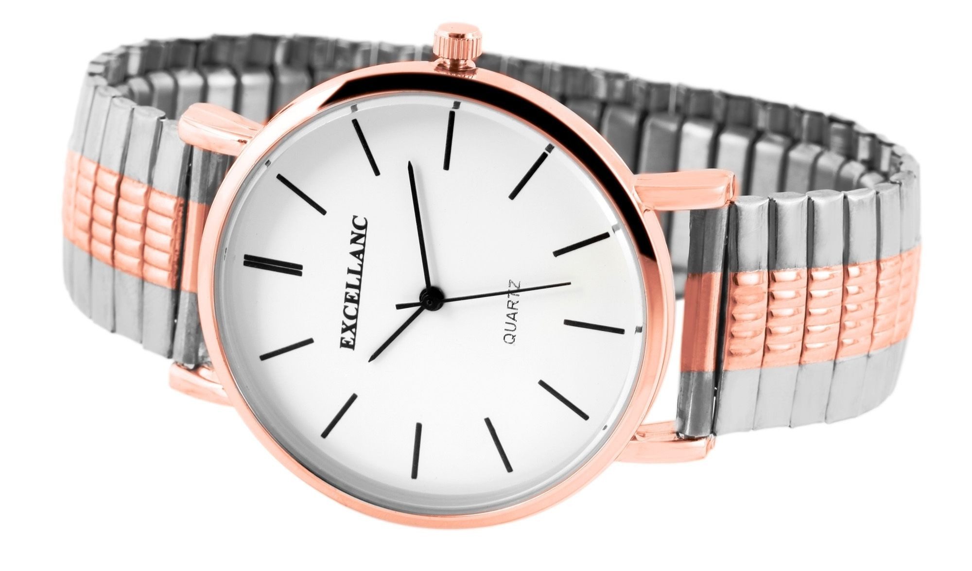 EXCELLANC Quarzuhr 2700015 Excellanc Herrenuhr mit Edelstahlzugarmband günstig online kaufen