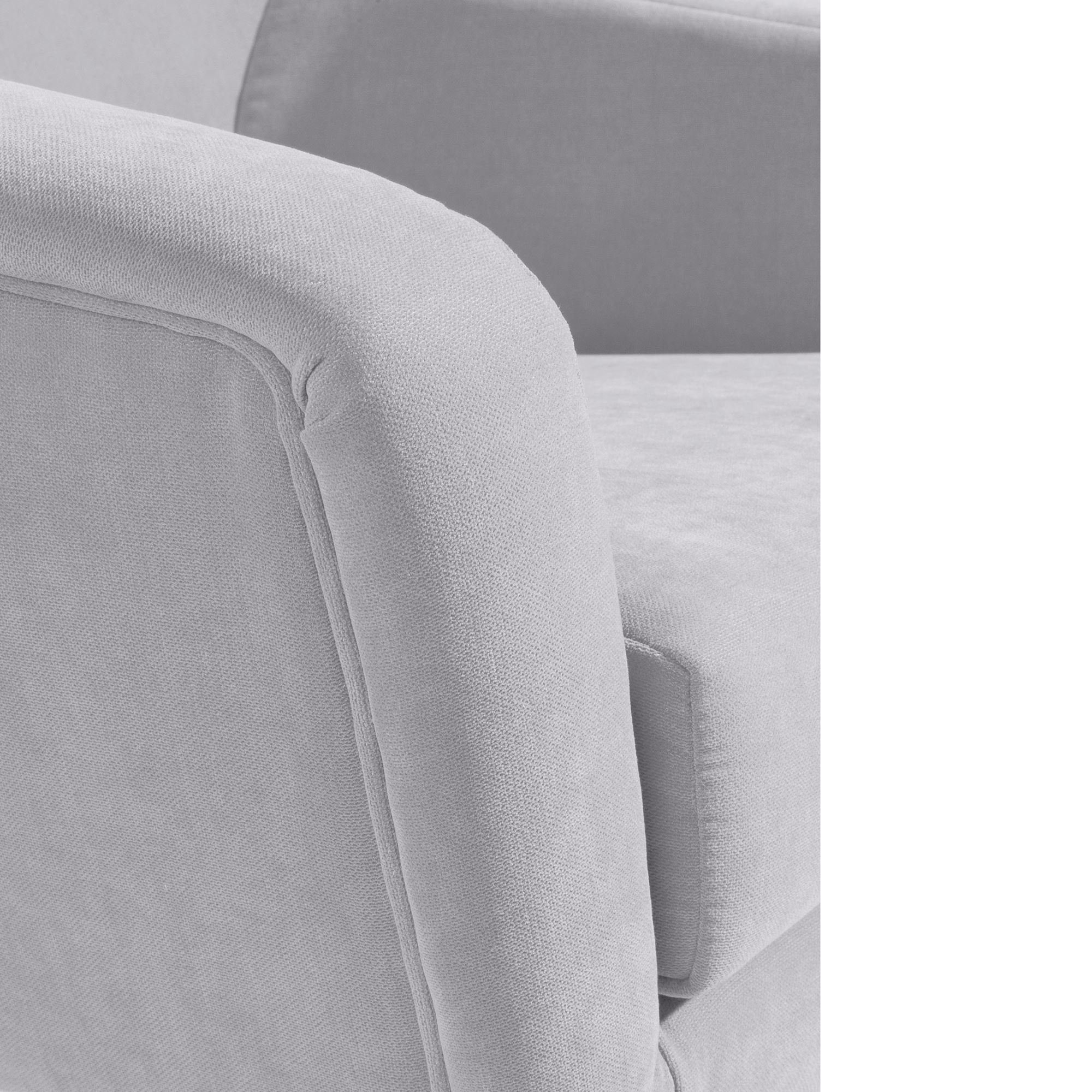 Sessel / Kostenlosem Veloursstoff natur Versand, 58 Buche Sitz Kessel aufm Bezug silber hochwertig (Sparpreis Sessel 21075 verarbeitet,bequemer inkl. 1-St), Kachka