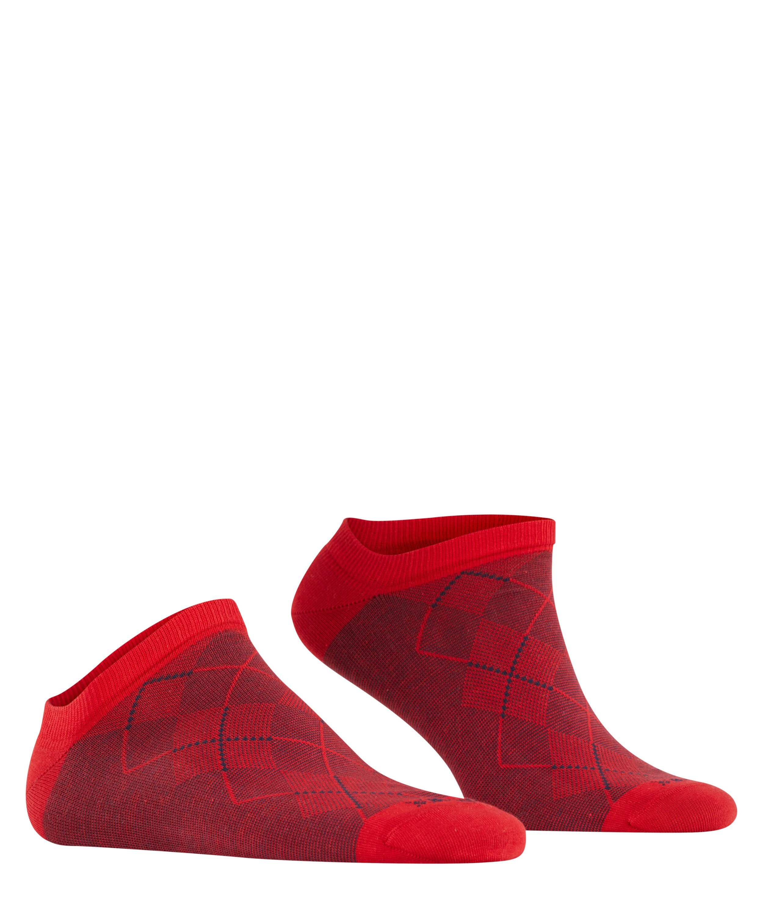 red eingestricktem Logo (8281) Carrington mit (1-Paar) Sneakersocken Burlington