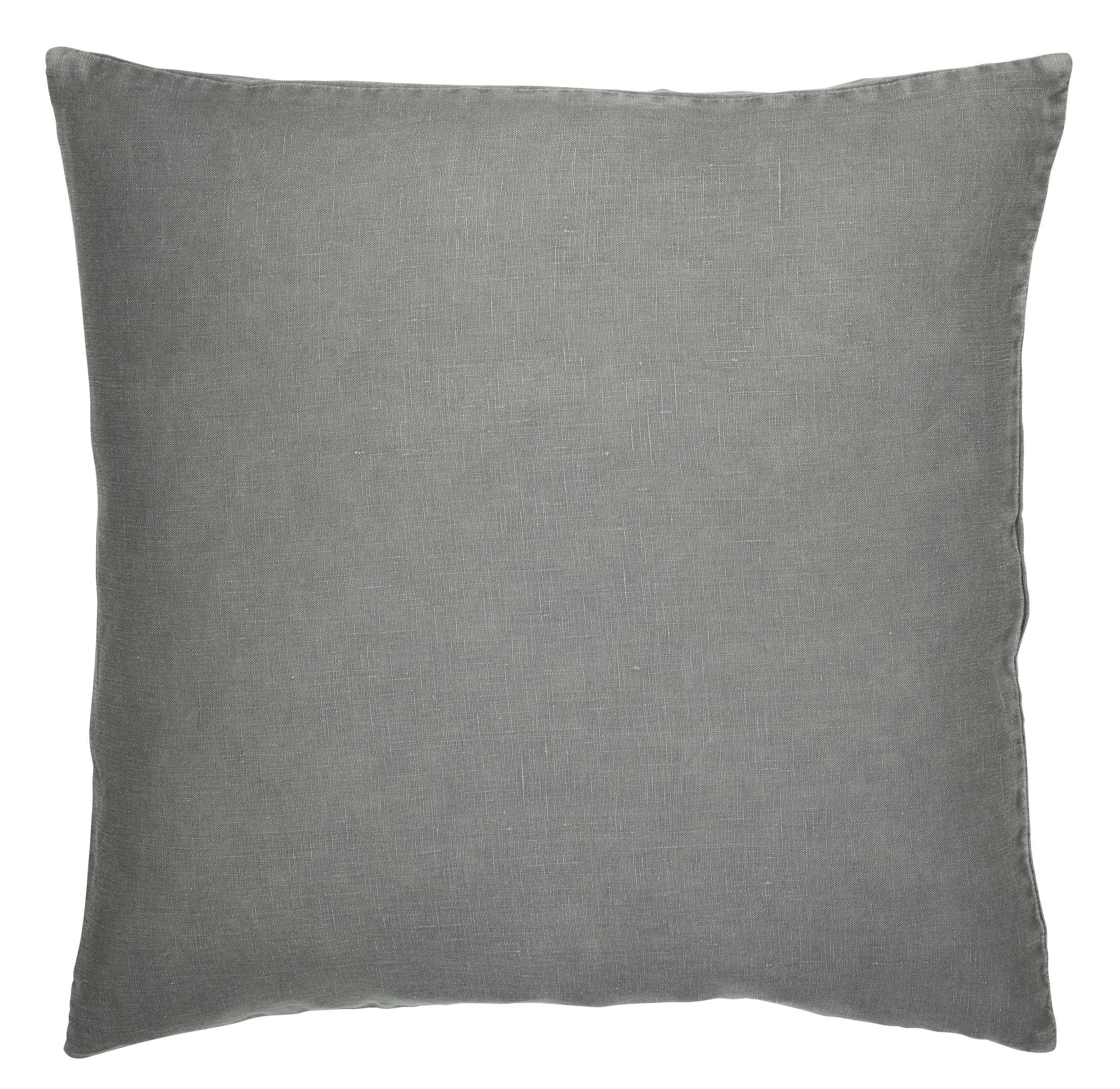 Ib Laursen Kissenbezug Ib Laursen - Kissenhülle Kissenbezug Leinen 50x50cm Smoke Grau 6203-58