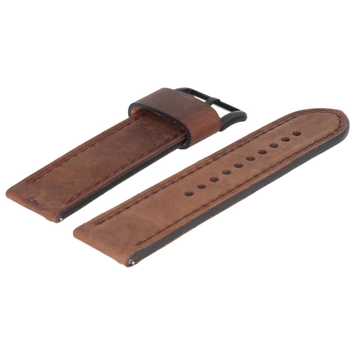 Fossil Uhrenarmband 24mm Leder Braun JR-1487 günstig online kaufen