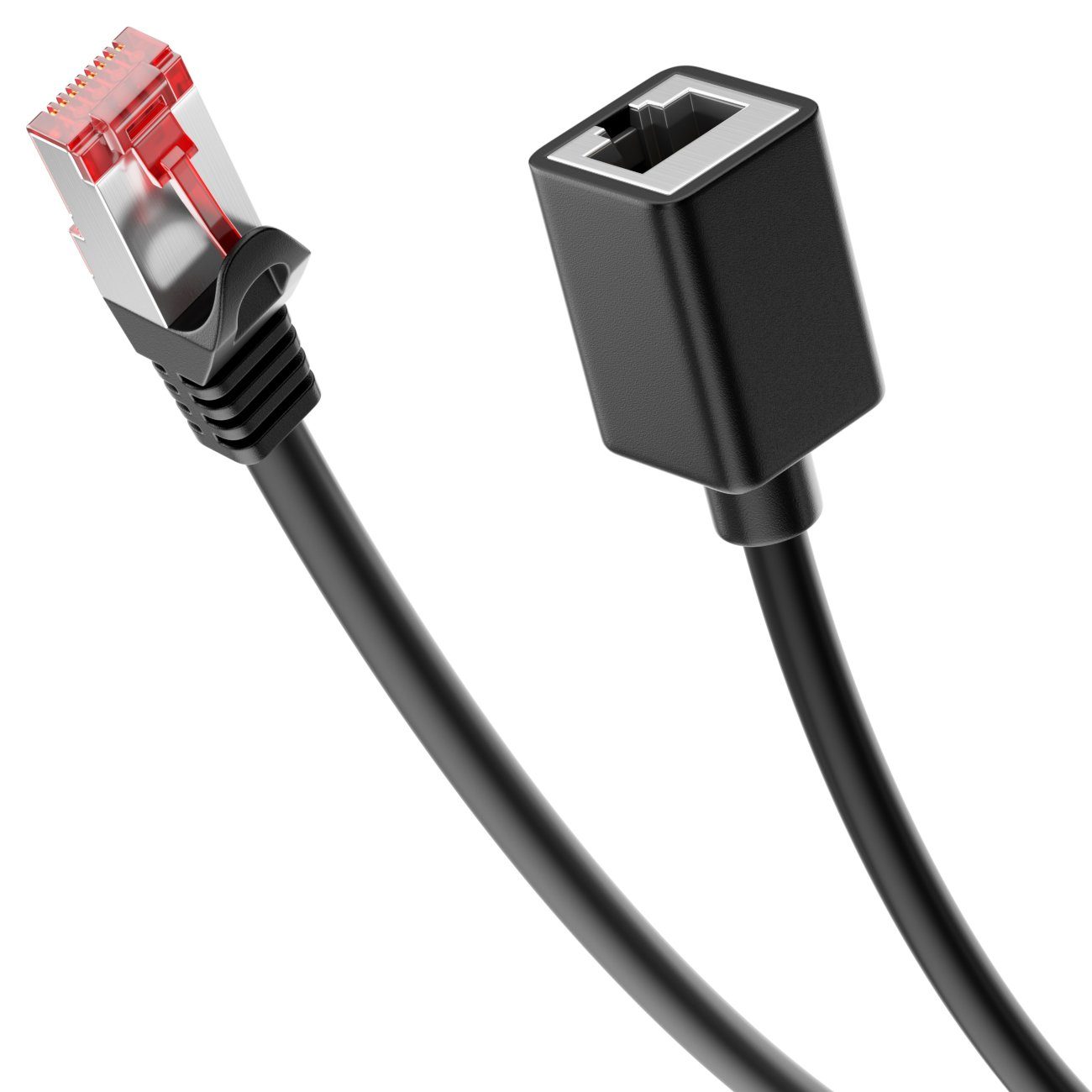 deleyCON deleyCON 5m CAT6 Patchkabel Verlängerung S/FTP Netzwerkkabel LAN DSL LAN-Kabel