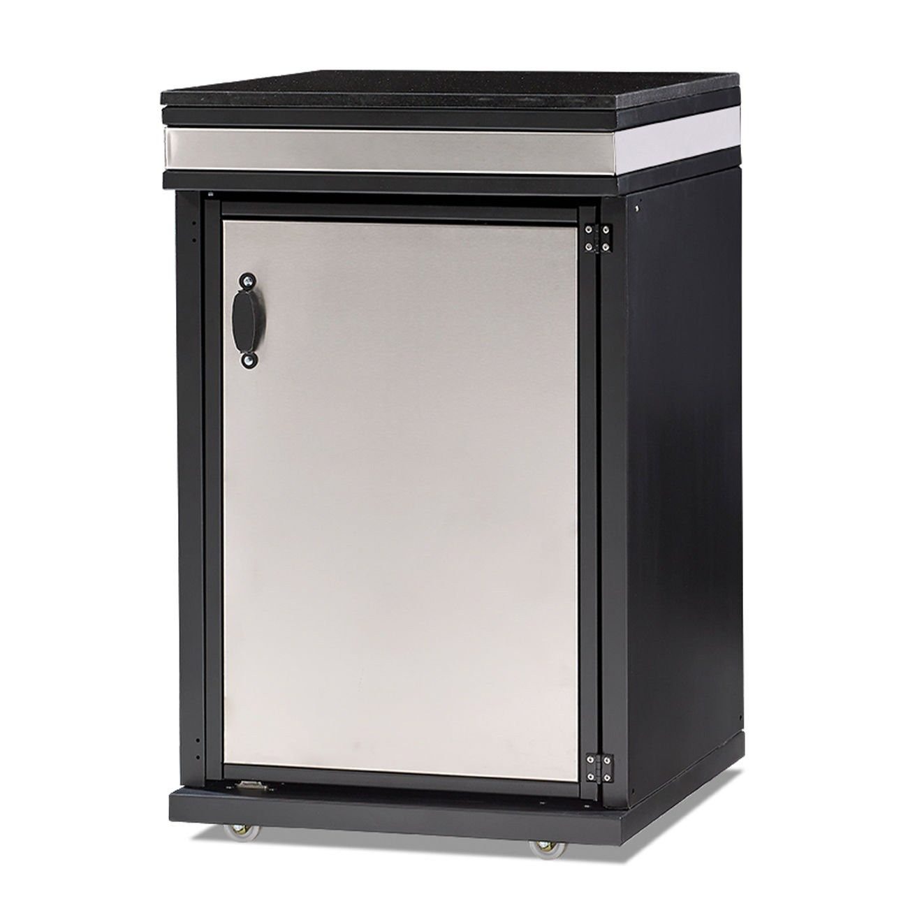 JVmoebel Outdoor-Küchenmodul Edelstahl Außenküchenmodul in Silber mit großzügiger Arbeitsfläche (1-St) Made in Europe