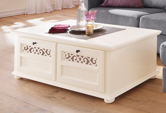 Home affaire Couchtisch »Arabeske«, mit schönen dekorativen Fräsungen