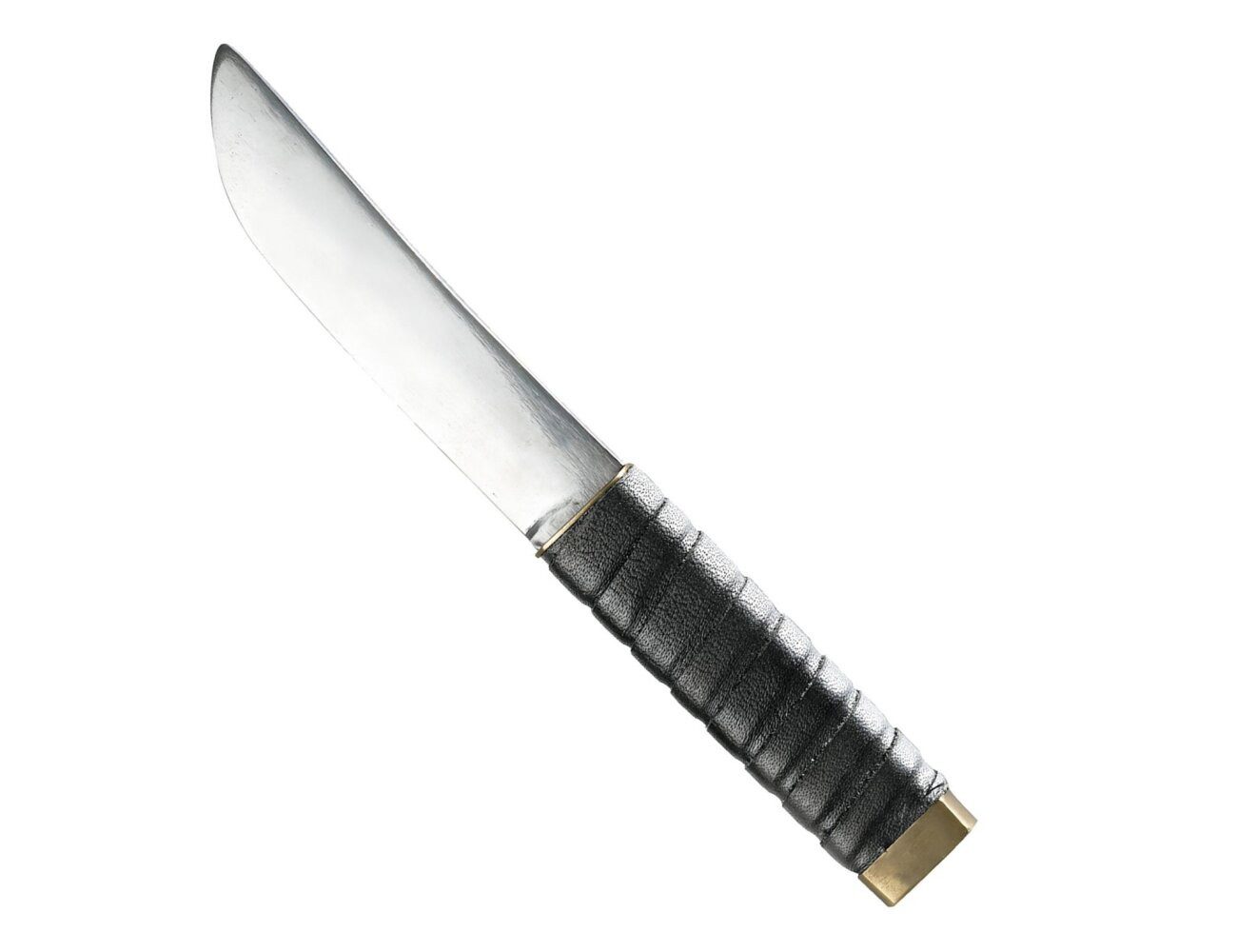 BAY-Sports Trainingshilfe Aluminiummesser mit Scheide Halster Trainings Messer Aluminium 28 cm, Aluminiummesser mit Scheide stumpf ca. 28 cm Mit umwicketem Griff